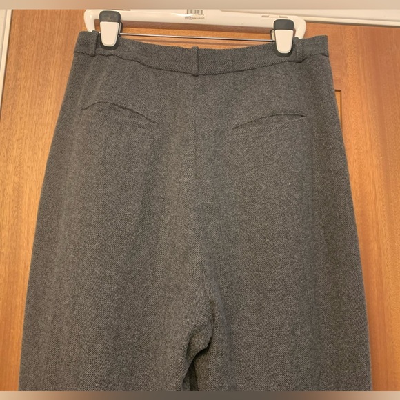 Banana republic Italian herringbone high rise wide leg wool pants size 14 - Picture 7 of 13